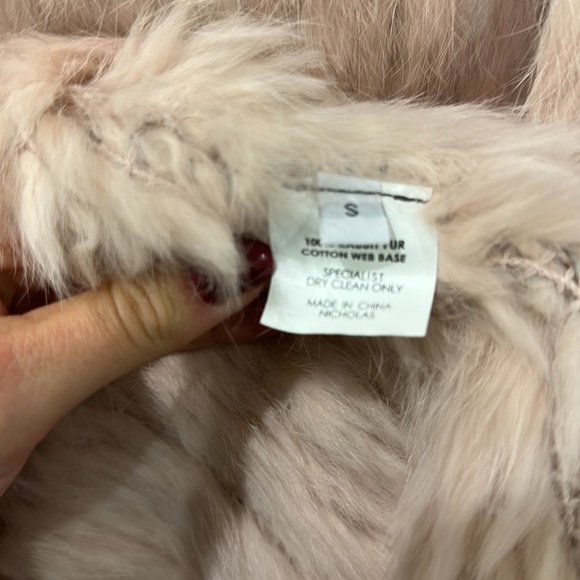 NICHOLAS Fawn Knitted Rabbit Coat 💯 Authentic - Picture 9 of 10